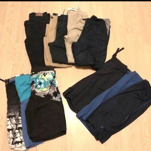 11 PC Lot Boys Pants, Shorts, and Swim Trunks. Gap, Old Navy, etc. Sz 14/16.